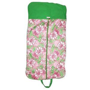 Lilly Pulitzer Hanging Garment Bag Pink Green Zip